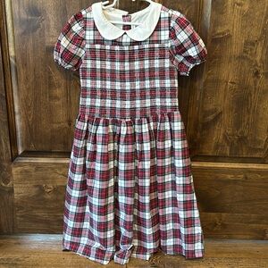 Janie and Jack Charlotte smocked plaid dress. Size 10
